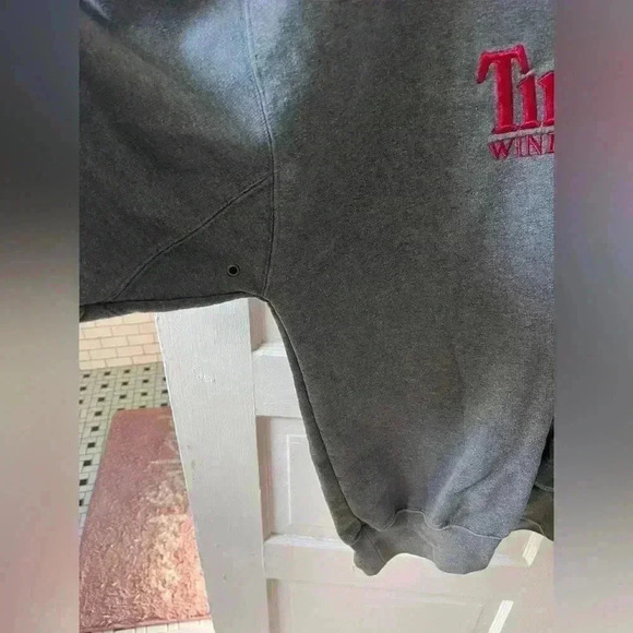 Timberland oversized grey casual utility cut vneck baggy sweatshirt size xl - Picture 3 of 6